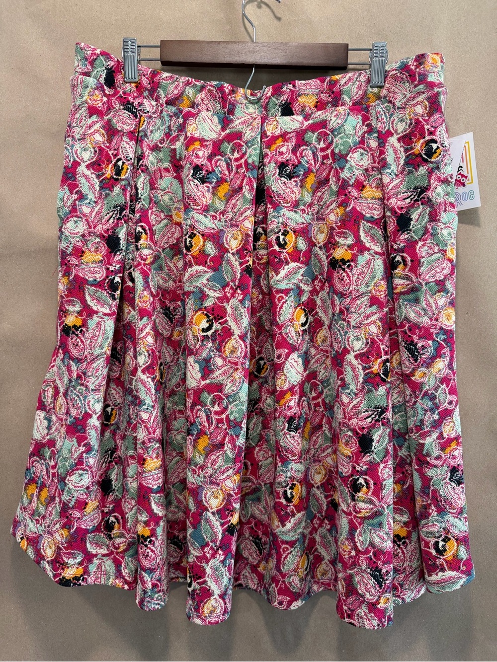LuLaRoe Pink Floral Circle Skirt